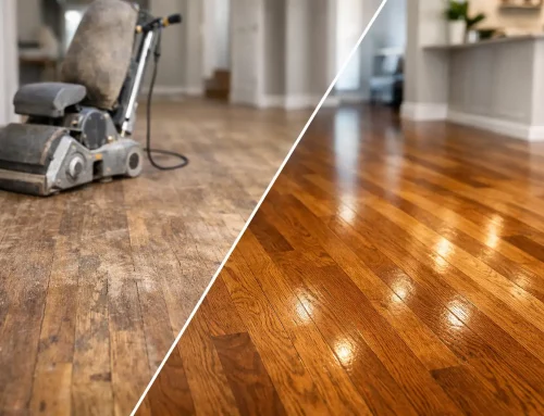 Wood Floor Refinishing Before and After