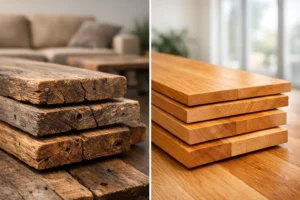Reclaimed Wood vs New Hardwood for Your Home